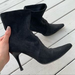 Donald J. Pliner Black Suede Booties